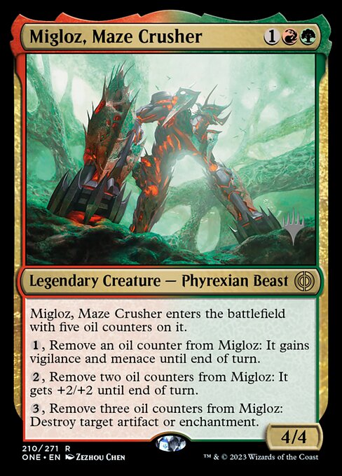 Migloz, Maze Crusher highlighted card art