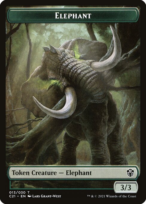 Elephant from Commander 2021 Tokens