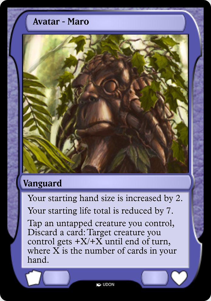 Maro Avatar highlighted card art