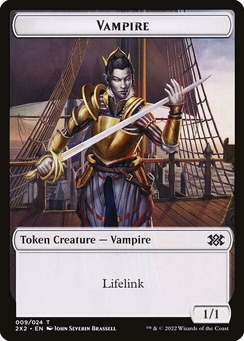 Vampire from Double Masters 2022 Tokens