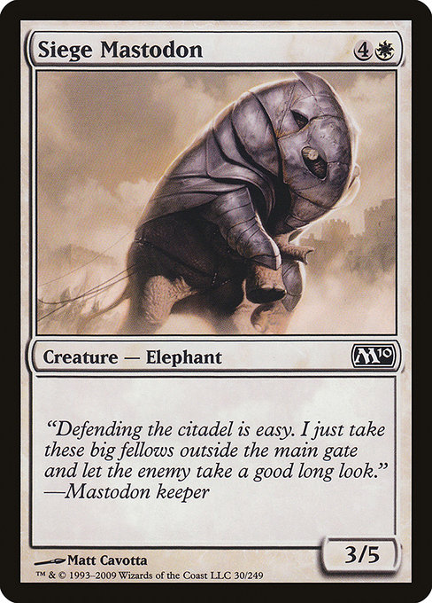 Siege Mastodon from Magic 2010