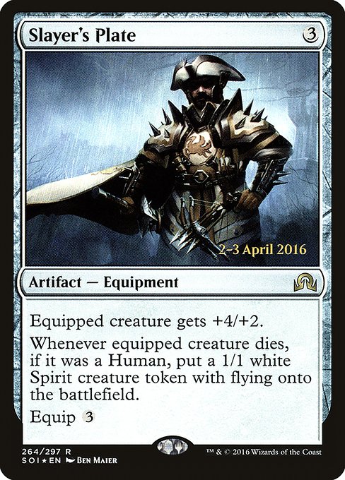 Slayer's Plate from Shadows over Innistrad Promos