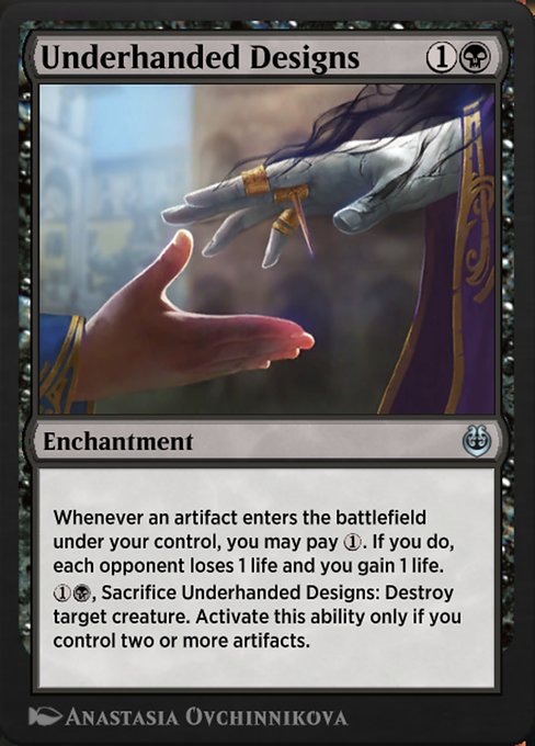 Underhanded Designs highlighted card art