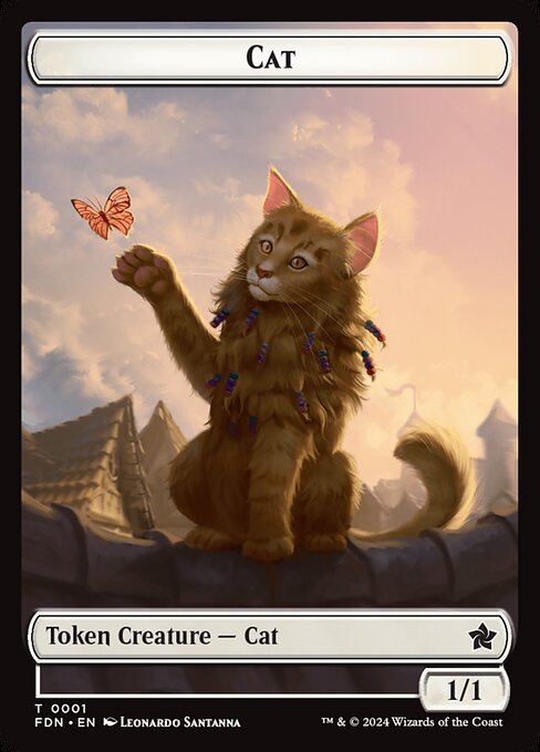 Cat highlighted card art