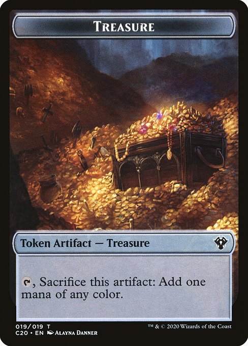Treasure from Commander 2020 Tokens