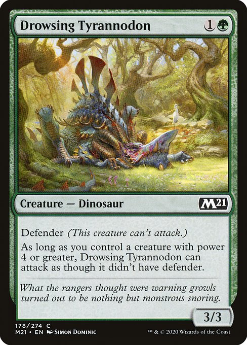Drowsing Tyrannodon from Core Set 2021