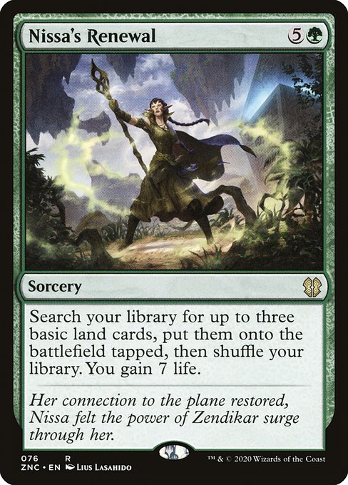 Nissa's Renewal from Zendikar Rising Commander