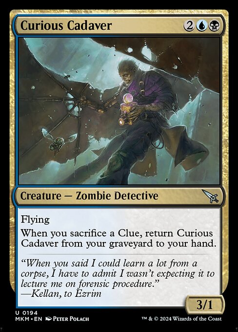 Curious Cadaver highlighted card art
