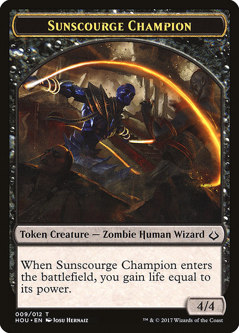 Sunscourge Champion highlighted card art