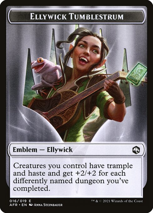 Ellywick Tumblestrum Emblem highlighted card art