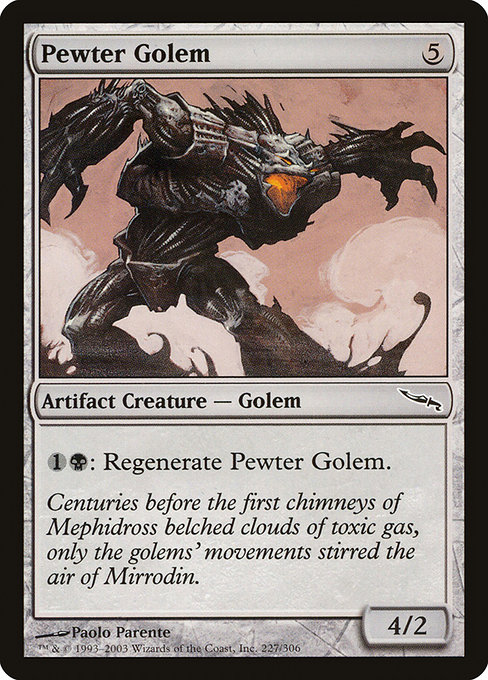 Pewter Golem highlighted card art