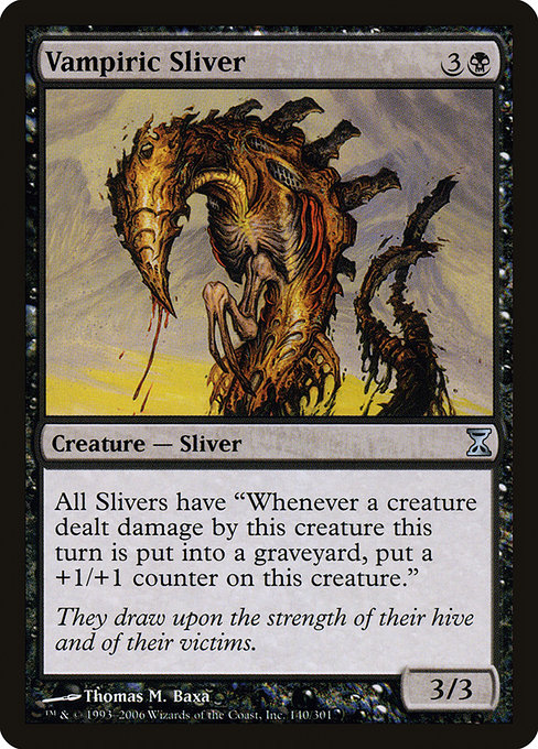 Vampiric Sliver highlighted card art