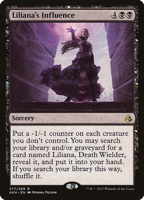 Liliana's Influence highlighted card art