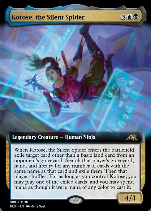 Kotose, the Silent Spider highlighted card art