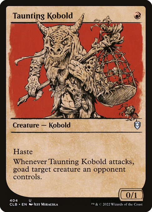 Taunting Kobold highlighted card art