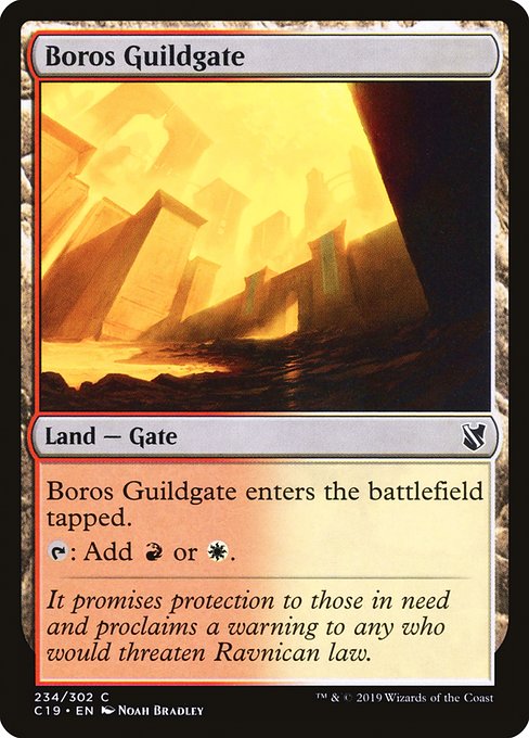 Boros Guildgate from Commander 2019