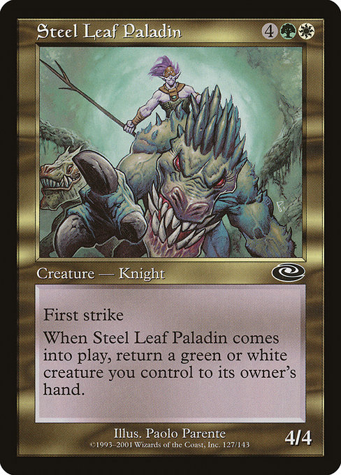 Steel Leaf Paladin highlighted card art