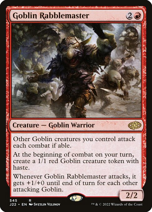 Goblin Rabblemaster from Jumpstart 2022