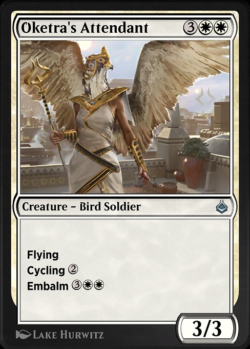 Oketra's Attendant highlighted card art