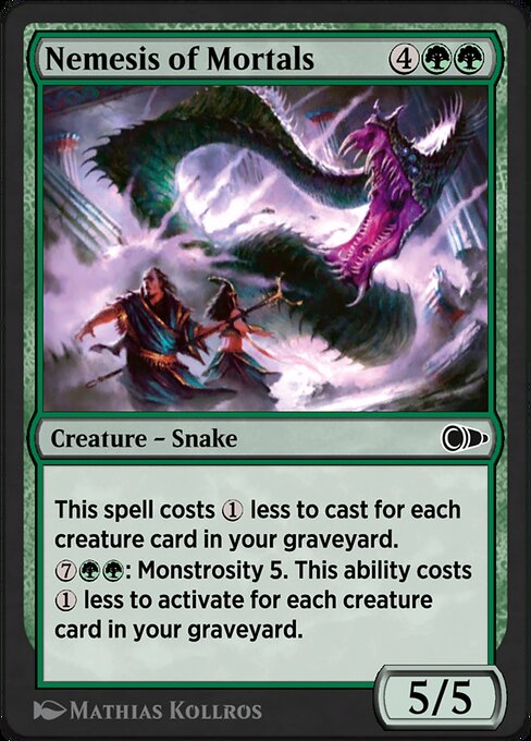 Nemesis of Mortals highlighted card art