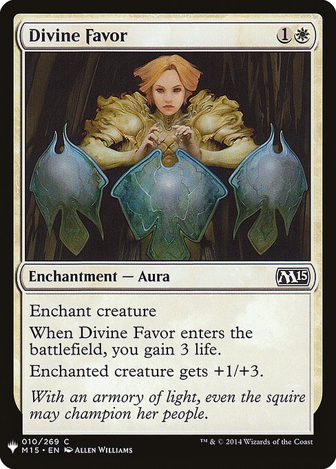 Divine Favor from The List