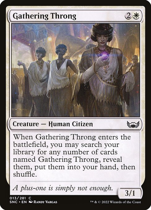 Gathering Throng highlighted card art