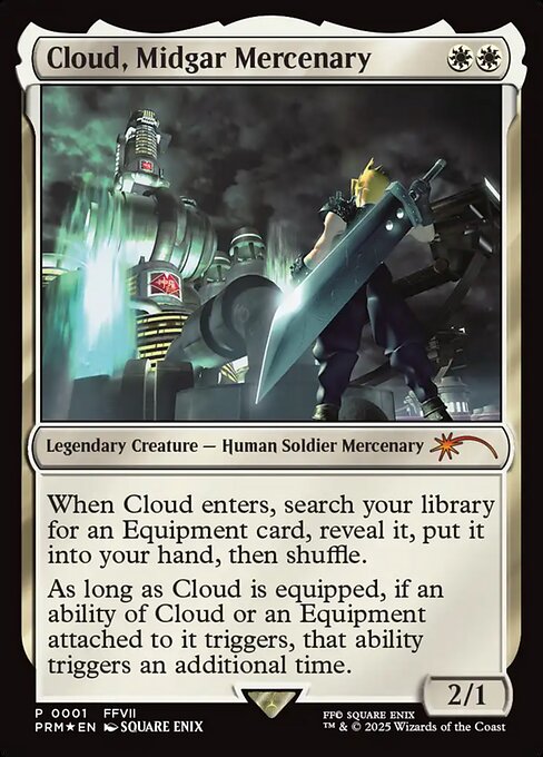Cloud, Midgar Mercenary highlighted card art