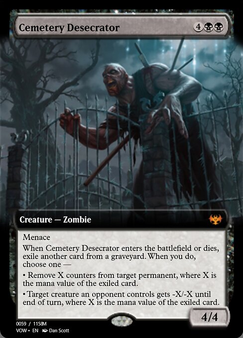Cemetery Desecrator highlighted card art