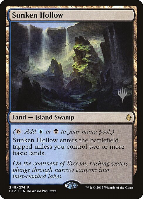 Sunken Hollow from Battle for Zendikar Promos