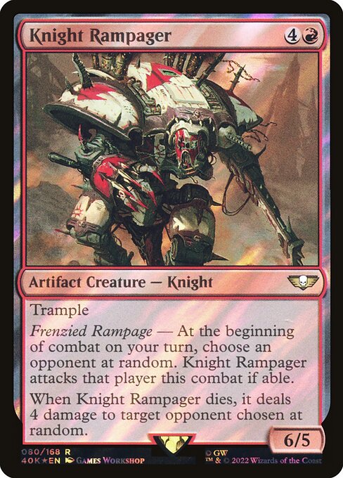 Knight Rampager highlighted card art