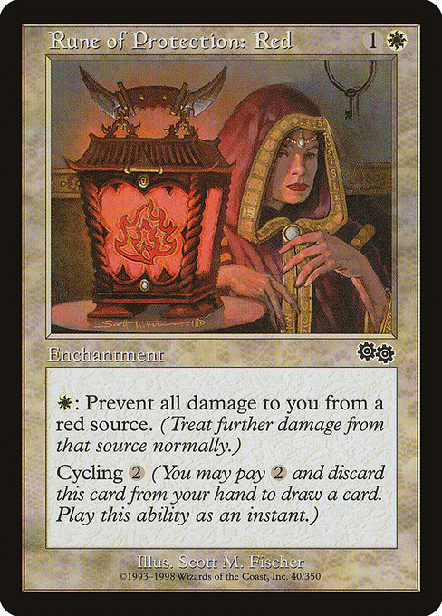 Rune of Protection: Red highlighted card art