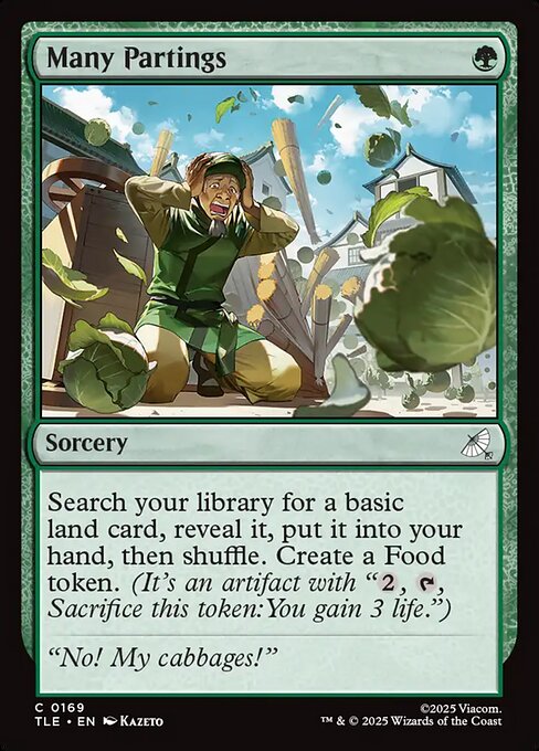 Many Partings highlighted card art