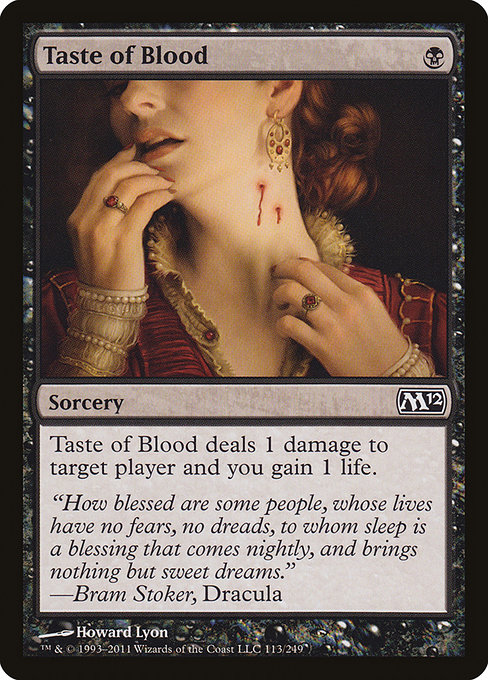 Taste of Blood highlighted card art
