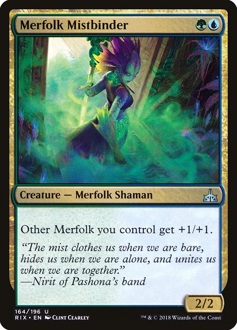 Merfolk Mistbinder from Rivals of Ixalan