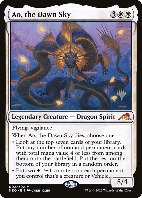 Ao, the Dawn Sky from Kamigawa: Neon Dynasty Promos