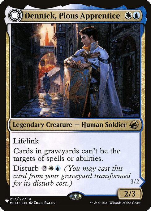 Dennick, Pious Apprentice // Dennick, Pious Apparition from The List