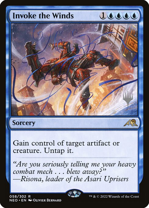 Invoke the Winds from Kamigawa: Neon Dynasty Promos