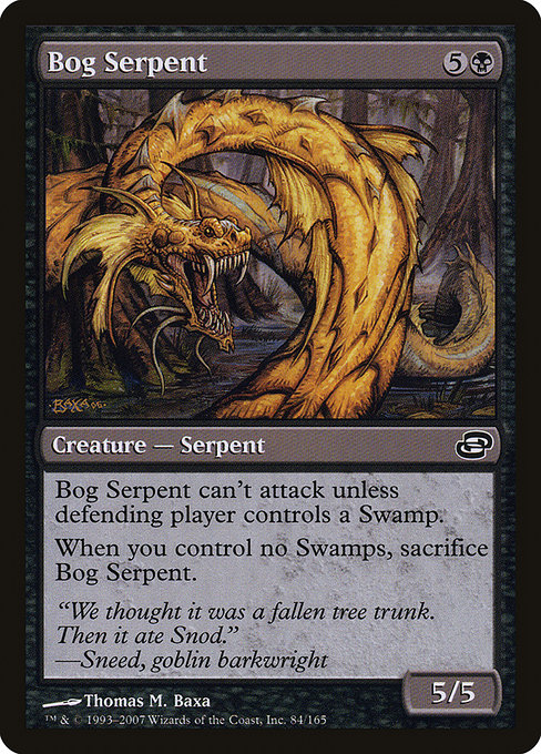 Bog Serpent highlighted card art