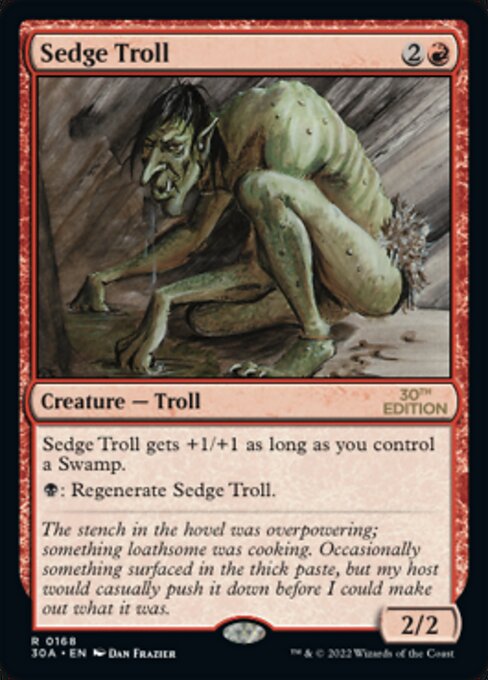 Sedge Troll highlighted card art