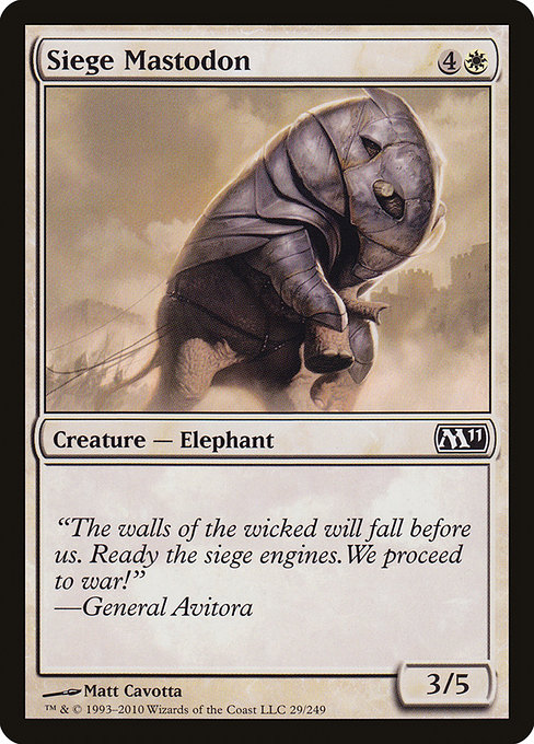 Siege Mastodon from Magic 2011