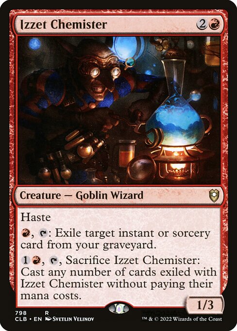 Izzet Chemister highlighted card art