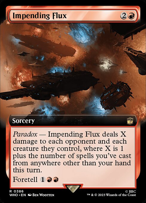 Impending Flux highlighted card art