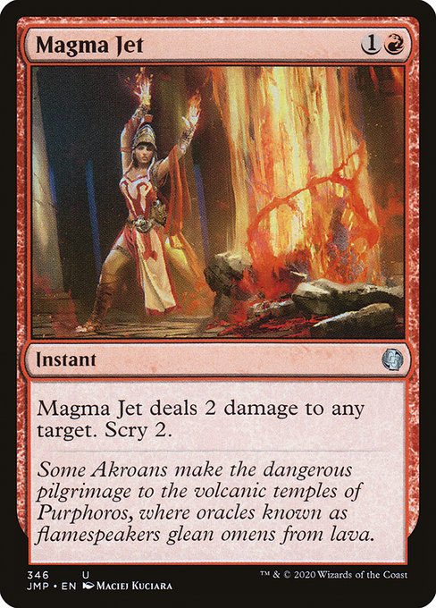 Magma Jet highlighted card art