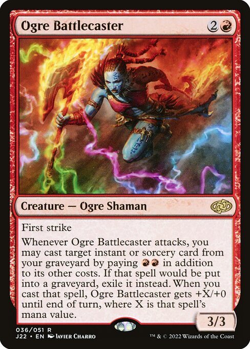 Ogre Battlecaster highlighted card art