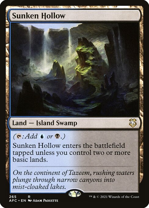 Sunken Hollow from Forgotten Realms Commander