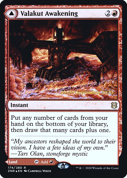 Valakut Awakening // Valakut Stoneforge from Zendikar Rising Promos