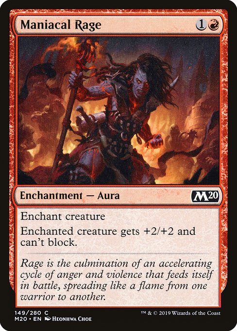 Maniacal Rage from Core Set 2020