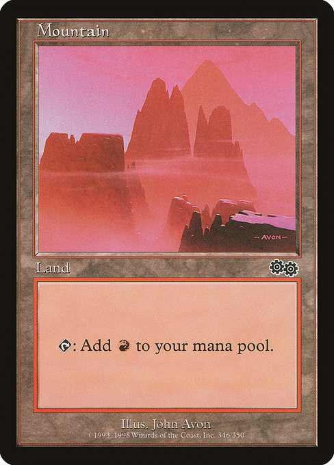 Mountain from Urza's Saga