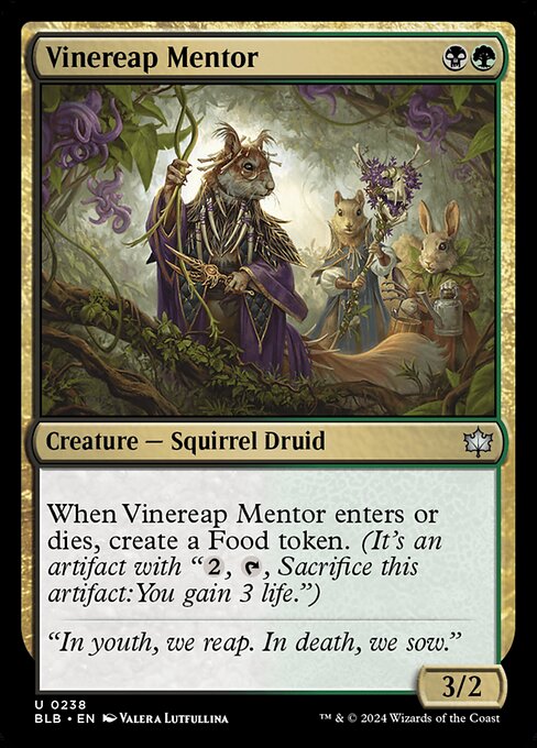 Vinereap Mentor highlighted card art