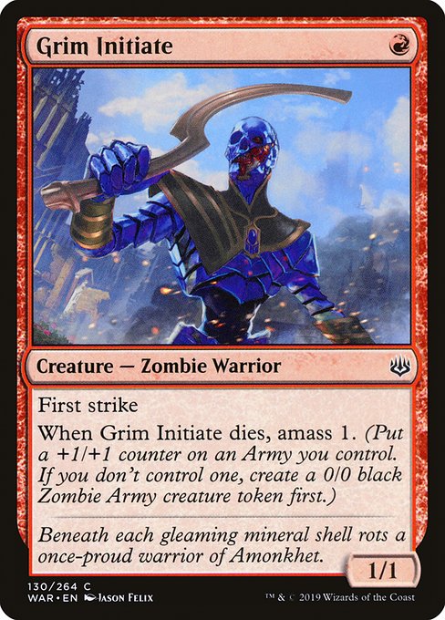 Grim Initiate highlighted card art